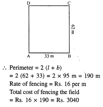 RS Aggarwal Class 6 Solutions Chapter 21 Concept of Perimeter and Area Ex 21A Q2.1