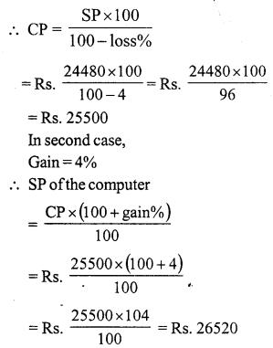 RS Aggarwal Class 7 Solutions Chapter 11 Profit and Loss Ex 11A 20
