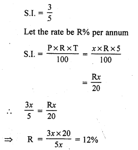 RS Aggarwal Class 7 Solutions Chapter 12 Simple Interest CCE Test Paper 11