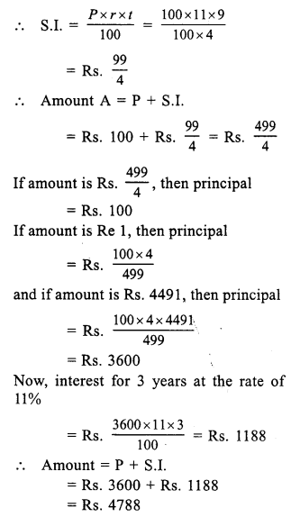 RS Aggarwal Class 7 Solutions Chapter 12 Simple Interest Ex 12A 16