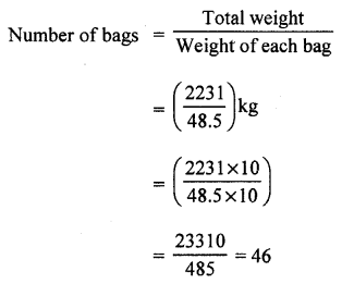 RS Aggarwal Class 7 Solutions Chapter 3 Decimals CCE Test Paper 1