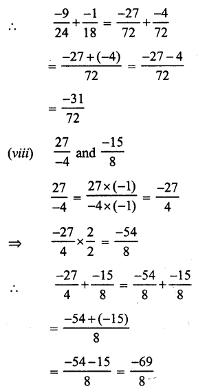 RS Aggarwal Class 7 Solutions Chapter 4 Rational Numbers Ex 4C 9