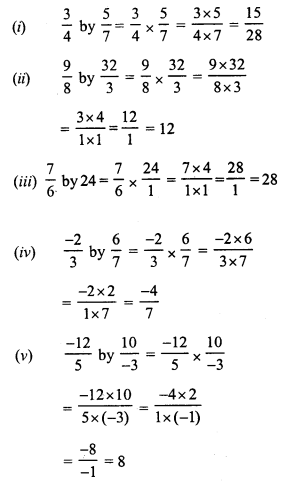 RS Aggarwal Class 7 Solutions Chapter 4 Rational Numbers Ex 4E 1