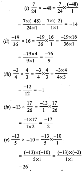 RS Aggarwal Class 7 Solutions Chapter 4 Rational Numbers Ex 4E 7