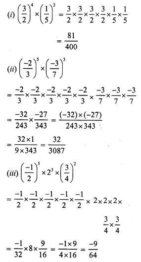 RS Aggarwal Class 7 Solutions Chapter 5 Exponents Ex 5A 9