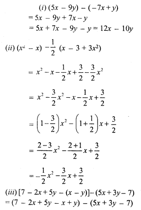 RS Aggarwal Class 7 Solutions Chapter 6 Algebraic Expressions Ex 6A 10