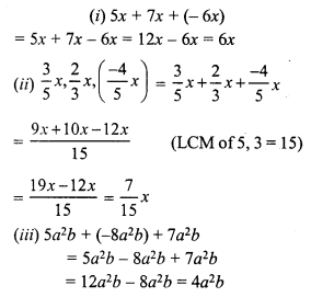 RS Aggarwal Class 7 Solutions Chapter 6 Algebraic Expressions Ex 6A 1