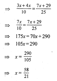 RS Aggarwal Class 7 Solutions Chapter 7 Linear Equations in One Variable CCE Test Paper 3