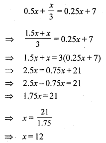 RS Aggarwal Class 7 Solutions Chapter 7 Linear Equations in One Variable CCE Test Paper 4