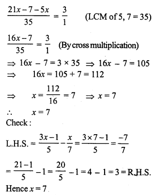 RS Aggarwal Class 7 Solutions Chapter 7 Linear Equations in One Variable Ex 7A 11