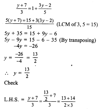 RS Aggarwal Class 7 Solutions Chapter 7 Linear Equations in One Variable Ex 7A 19
