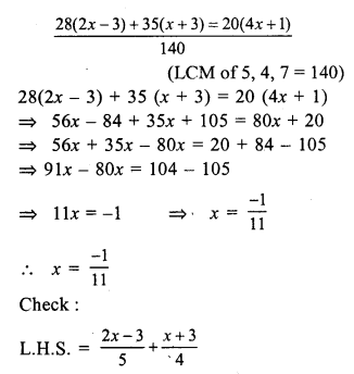 RS Aggarwal Class 7 Solutions Chapter 7 Linear Equations in One Variable Ex 7A 23