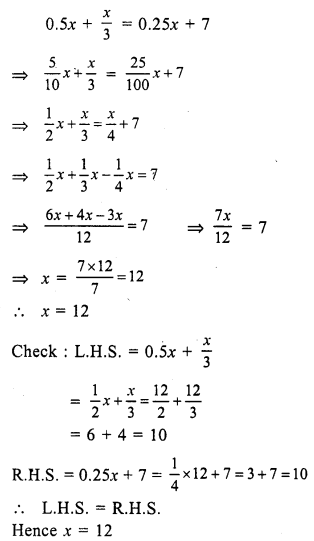 RS Aggarwal Class 7 Solutions Chapter 7 Linear Equations in One Variable Ex 7A 31
