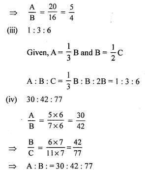 RS Aggarwal Class 7 Solutions Chapter 8 Ratio and Proportion CCE Test Paper 5