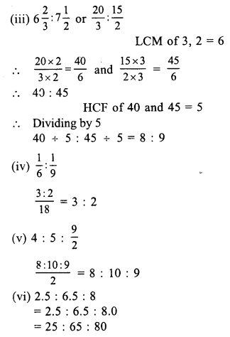 RS Aggarwal Class 7 Solutions Chapter 8 Ratio and Proportion Ex 8A 1