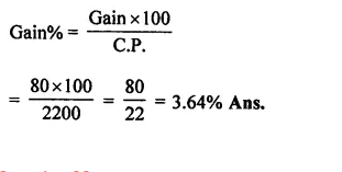 RS Aggarwal Class 8 Solutions Chapter 10 Profit and Loss Ex 10A 31.2
