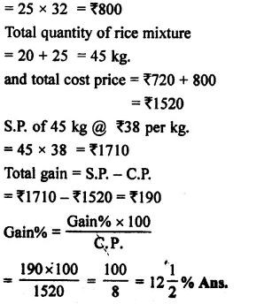 RS Aggarwal Class 8 Solutions Chapter 10 Profit and Loss Ex 10A 6.1