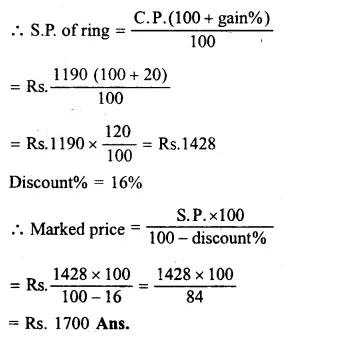 RS Aggarwal Class 8 Solutions Chapter 10 Profit and Loss Ex 10B 10.1