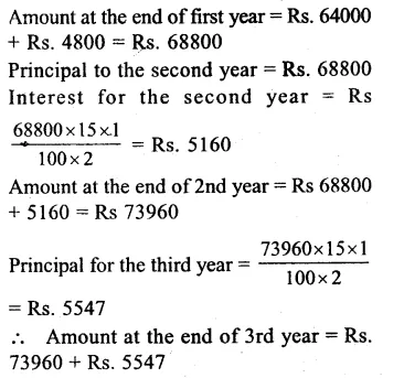 RS Aggarwal Class 8 Solutions Chapter 11 Compound Interest Ex 11A 6.1