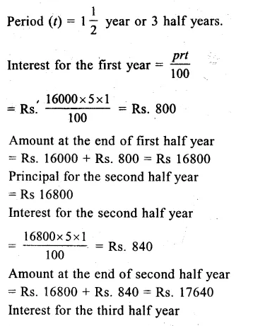 RS Aggarwal Class 8 Solutions Chapter 11 Compound Interest Ex 11A 8.1