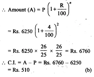 RS Aggarwal Class 8 Solutions Chapter 11 Compound Interest Ex 11D 6.1
