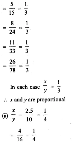 RS Aggarwal Class 8 Solutions Chapter 12 Direct and Inverse Proportions Ex 12A 1.1