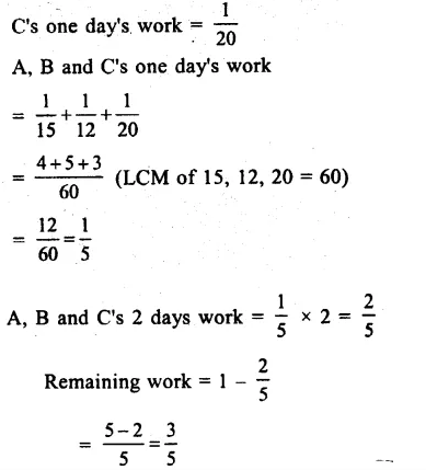 RS Aggarwal Class 8 Solutions Chapter 13 Time and Work Ex 13A 11.1