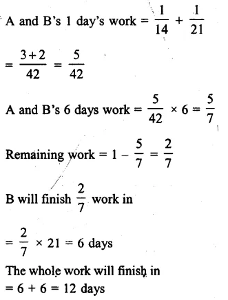 RS Aggarwal Class 8 Solutions Chapter 13 Time and Work Ex 13A 9.1