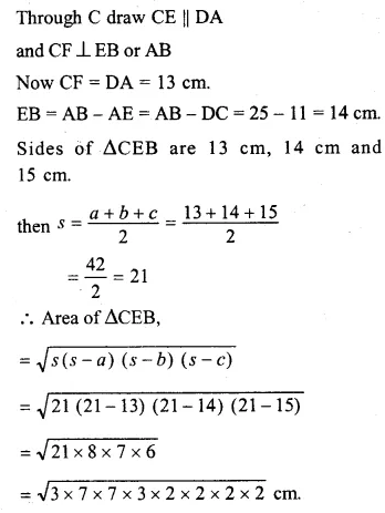 RS Aggarwal Class 8 Solutions Chapter 18 Area of a Trapezium and a Polygon Ex 18A 12.2