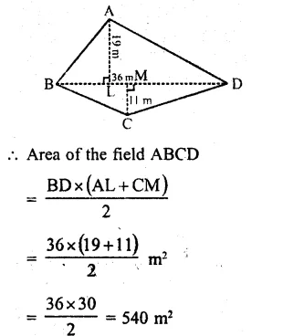 RS Aggarwal Class 8 Solutions Chapter 18 Area of a Trapezium and a Polygon Ex 18B 2.1