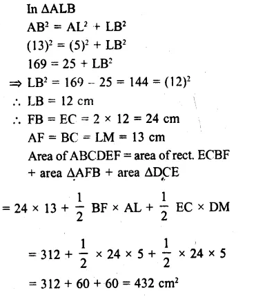 RS Aggarwal Class 8 Solutions Chapter 18 Area of a Trapezium and a Polygon Ex 18B 8.1