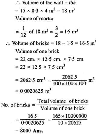 RS Aggarwal Class 8 Solutions Chapter 20 Volume and Surface Area of Solids Ex 20A 10.1