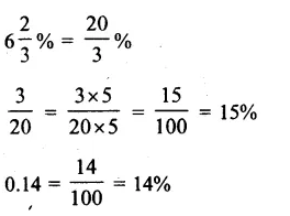 RS Aggarwal Class 8 Solutions Chapter 9 Percentage Ex 9A 6.1
