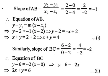 Selina Concise Mathematics Class 10 ICSE Solutions Chapter 14 Equation of a Line Ex 14D Q23.1