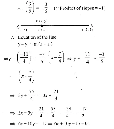 Selina Concise Mathematics Class 10 ICSE Solutions Chapter 14 Equation of a Line Ex 14E Q2.2