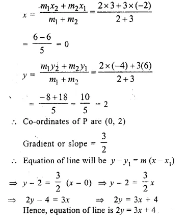 Selina Concise Mathematics Class 10 ICSE Solutions Chapter 14 Equation of a Line Ex 14E Q24.1