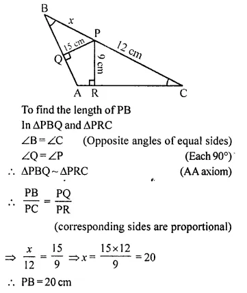 Selina Concise Mathematics Class 10 ICSE Solutions Chapter 15 Similarity Ex 15A Q10.1