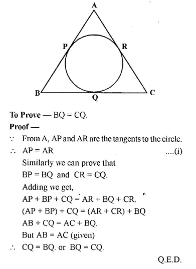 Selina Concise Mathematics Class 10 ICSE Solutions Chapter 18 Tangents and Intersecting Chords Ex 18A Q10.1