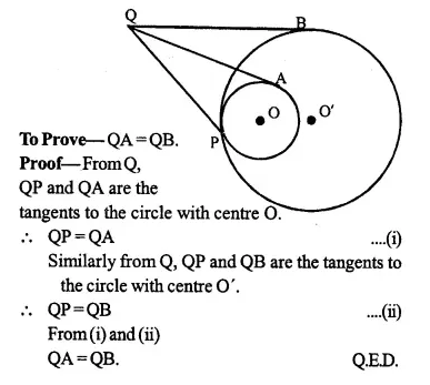 Selina Concise Mathematics Class 10 ICSE Solutions Chapter 18 Tangents and Intersecting Chords Ex 18A Q4.1