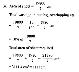 Selina Concise Mathematics Class 10 ICSE Solutions Chapter 20 Cylinder, Cone and Sphere Ex 20A Q14.2