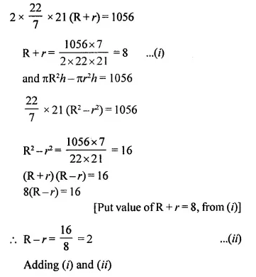 Selina Concise Mathematics Class 10 ICSE Solutions Chapter 20 Cylinder, Cone and Sphere Ex 20A Q19.1