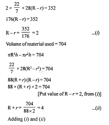 Selina Concise Mathematics Class 10 ICSE Solutions Chapter 20 Cylinder, Cone and Sphere Ex 20A Q20.1