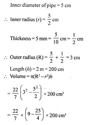 Selina Concise Mathematics Class 10 ICSE Solutions Chapter 20 Cylinder, Cone and Sphere Ex 20A Q7.1
