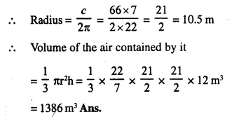 Selina Concise Mathematics Class 10 ICSE Solutions Chapter 20 Cylinder, Cone and Sphere Ex 20B Q3.1