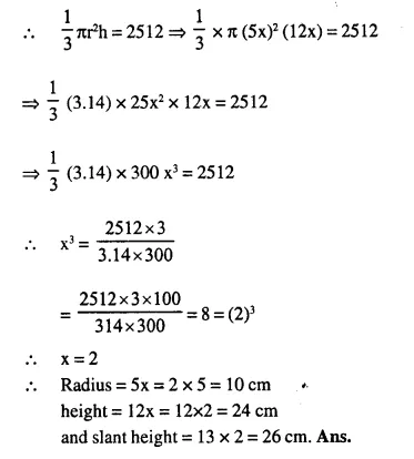 Selina Concise Mathematics Class 10 ICSE Solutions Chapter 20 Cylinder, Cone and Sphere Ex 20B Q4.2