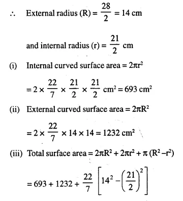 Selina Concise Mathematics Class 10 ICSE Solutions Chapter 20 Cylinder, Cone and Sphere Ex 20C Q9.1