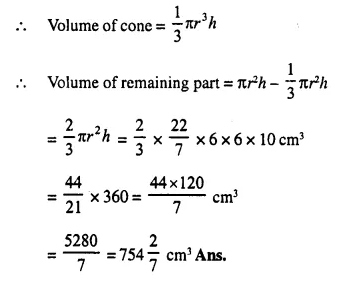 Selina Concise Mathematics Class 10 ICSE Solutions Chapter 20 Cylinder, Cone and Sphere Ex 20F Q1.1