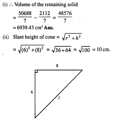 Selina Concise Mathematics Class 10 ICSE Solutions Chapter 20 Cylinder, Cone and Sphere Ex 20F Q2.2