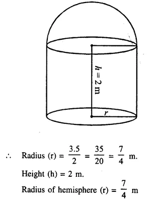 Selina Concise Mathematics Class 10 ICSE Solutions Chapter 20 Cylinder, Cone and Sphere Ex 20F Q5.1