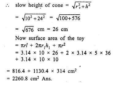 Selina Concise Mathematics Class 10 ICSE Solutions Chapter 20 Cylinder, Cone and Sphere Ex 20F Q7.2